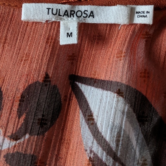 [Tularosa] Lara Dress in Orange Dahlia Floral - Picture 5 of 6